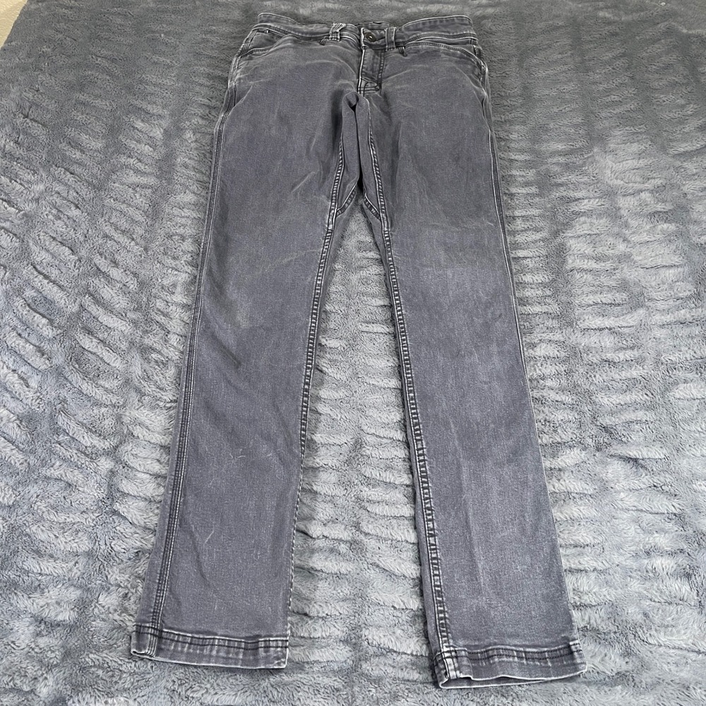 prAna Mens Slim Fit Organic Cotton Stretch Pants Charcoal Gray 28W x‎ 32L AN836